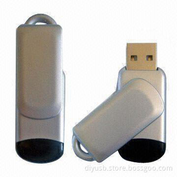 USB Flash Drives with Plastic Housing and 512MB to 32GB Flash Memory Capacity